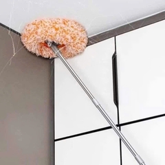 CHỔI QUÉT BỤI TRẦN NHÀ MÀU CAM, LOẠI DÀI 1m9 GẤP GỌN