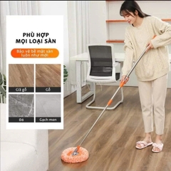 CHỔI QUÉT BỤI TRẦN NHÀ MÀU CAM, LOẠI DÀI 1m9 GẤP GỌN