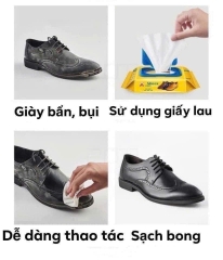 Giấy Khăn ướt lau giày thần thánh Sneaker