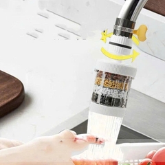 Đầu Vòi Lọc Nước Trực Tiếp 6 Lớp Carbon Xoay 360° MẪU MỚI