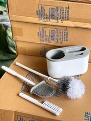 Bộ 3 Bàn Chải Vệ Sinh Toilet Dán Tường