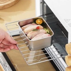 SET 5 Hộp Inox Vuông Size Nhỏ Đựng Thực Phẩm Có Nắp Đậy