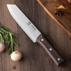Dao Thái Cán Gỗ 30cm Lưỡi Bằng Asakh Japan No.323