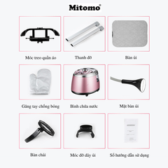 Bàn ủi hơi nước đứng Mitomo GC-559 Màu Hồng Nhạt