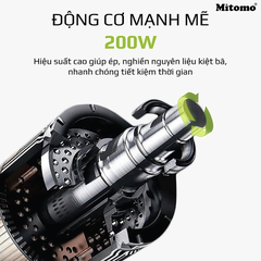 Máy Ép Trái Cây Chậm Mitomo EC-55 Màu Bạc