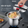 Nồi áp suất inox đáy từ cao cấp Mitomo 304AEU