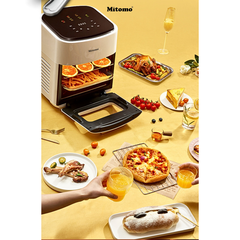 Nồi chiên không dầu điện tử Mitomo MTD-AF15, dung tích 15L Màu Trắng