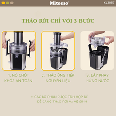 Máy Ép Trái Cây Nhanh Công Suất Cao Mitomo KJ-3057