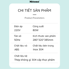 Máy tiệt trùng sấy khô Mitomo UVC-MT99R, dung tích 18L