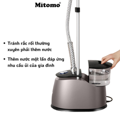 Bàn là hơi nước đứng cao cấp Mitomo GC-899 Max Màu Bạc