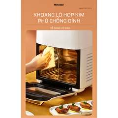 Nồi chiên không dầu điện tử Mitomo MTD-AF15, dung tích 15L Màu Trắng