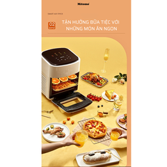 Nồi chiên không dầu điện tử Mitomo MTD-AF15, dung tích 15L Màu Trắng