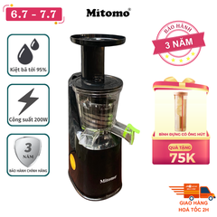 Máy Ép Trái Cây Chậm Mitomo EC-55 Màu Đen