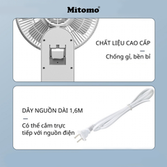 Quạt treo tường điện tử Mitomo FTT-60AEC