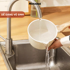 Bộ nồi chảo vân đá 4 món chống dính cao cấp Mitomo Granite