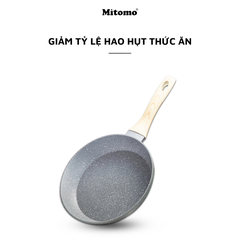 Bộ nồi chảo chống dính vân đá 6 món cao cấp Mitomo Queen Time
