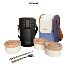 Hộp cơm giữ nhiệt Mitomo LCH-7086 Màu Đen
