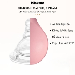 Bộ Dụng Cụ Nấu Ăn Silicone Cán Gỗ Tự Nhiên 12 Món Mitomo - An Toàn, Chịu Nhiệt Cao