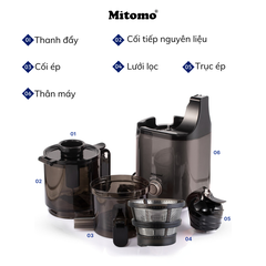 Máy ép trái cây chậm công nghiệp cao cấp Mitomo KJ-3081Max