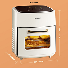 Nồi chiên không dầu điện tử Mitomo MTD-AF15, dung tích 15L Màu Trắng