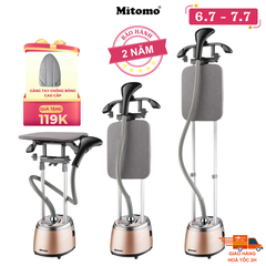 Bàn ủi hơi nước đứng Mitomo GC-559 Màu Hồng Nhạt