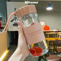 Bình thủy tinh cao cấp đựng nước detox, đựng nước trái cây HanKPARSON 500ml