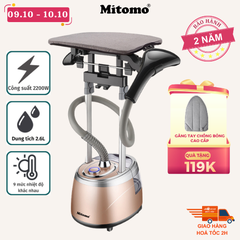 Bàn ủi hơi nước đứng Mitomo GC-559 Màu Hồng Nhạt