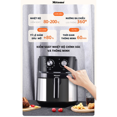 Nồi chiên không dầu cơ Mitomo MTC-500KD dung tích 6.5L