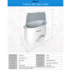 Máy hâm sữa tiệt trùng đa năng Mitomo RBN-1001