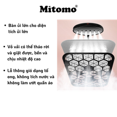 Bàn là hơi nước đứng cao cấp Mitomo GC-899 Max Màu Bạc