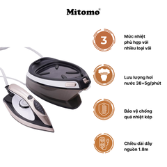 Bàn Ủi Hơi Nước Cao Cấp Mitomo KD1120 – Công Suất Cao – Áp Suất Mạnh – Ủi Siêu Nhanh