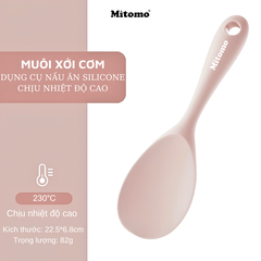 Bộ dụng cụ nấu ăn 7 món bằng silicone chịu nhiệt cao Mitomo
