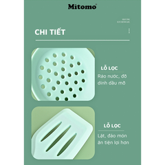 Bộ dụng cụ nấu ăn 7 món bằng silicone chịu nhiệt cao Mitomo
