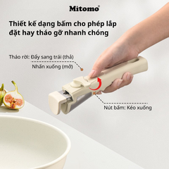 Bộ nồi chảo đá gốm chống dính cán rời 3 món Mitomo