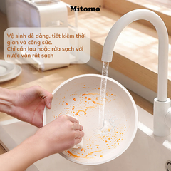 Bộ nồi chảo đá gốm chống dính cán rời 3 món Mitomo
