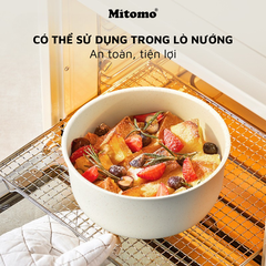 Bộ nồi chảo đá gốm chống dính cán rời 3 món Mitomo