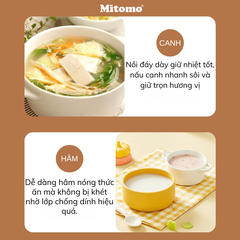 Bộ nồi chảo đá gốm chống dính cán rời 3 món Mitomo