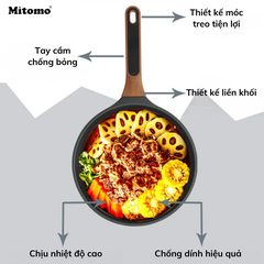 Bộ nồi chảo đá gốm cao cấp Mitomo DSP CA009-S02-Black