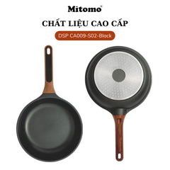 Bộ nồi chảo đá gốm cao cấp Mitomo DSP CA009-S02-Black