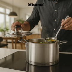 Bộ nồi chảo inox cao cấp Mitomo DSP CS002U-S02U