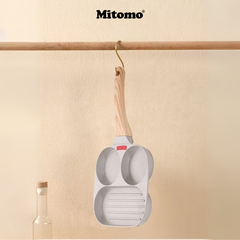 Chảo 3 ngăn chống dính Mitomo - Hàng cao cấp