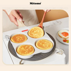 Chảo 3 ngăn chống dính Mitomo - Hàng cao cấp