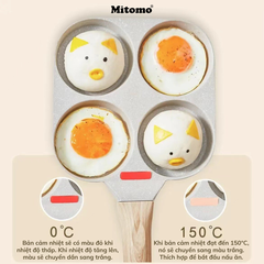 Chảo 3 ngăn chống dính Mitomo - Hàng cao cấp