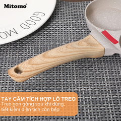 Chảo 3 ngăn chống dính Mitomo - Hàng cao cấp