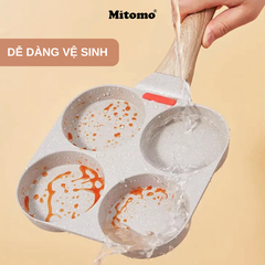 Chảo 3 ngăn chống dính Mitomo - Hàng cao cấp