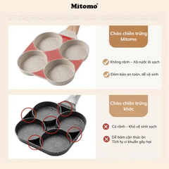 Chảo 3 ngăn chống dính Mitomo - Hàng cao cấp