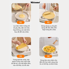 Chảo làm bánh CREPE Mitomo size 20 – Chống dính vượt trội