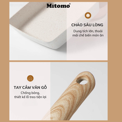 Chảo vuông chiên trứng cuộn Mitomo - Chống dính tuyệt đối