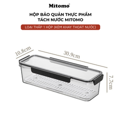 Hộp Bảo Quản Thực Phẩm Tách Nước Thông Minh Mitomo – Giữ Tươi Lâu, An Toàn