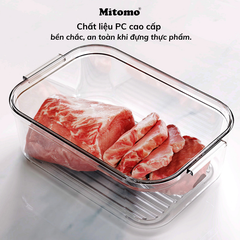 Bộ 4 Hộp Bảo Quản Thực Phẩm Hút Chân Không Thông Minh Mitomo – Giữ Tươi Lâu Gấp 3 Lần